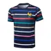 The training suit and shorts of the French national team for the 2024/25 season - blue pattern.