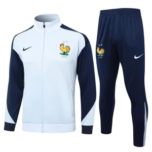 The French national team's 2024/25 sports jacket and pants - white