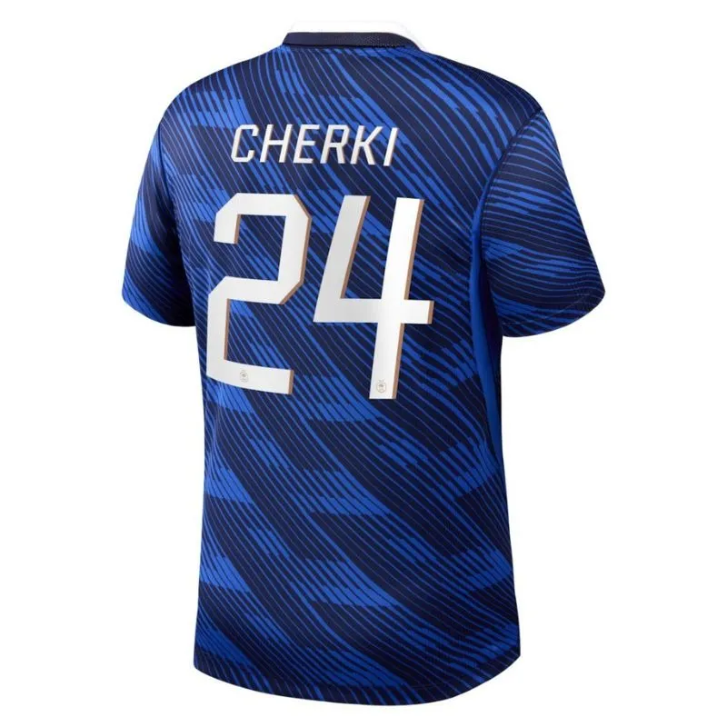 France CHERKI Coupe du Monde 2026 maillot domicile bleu