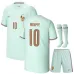 France MBAPPE 2026 World Cup kids away jersey set green