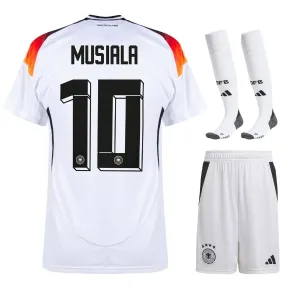 Le kit pour enfants domicile de Jamal Musiala 2024/25 - Blanc