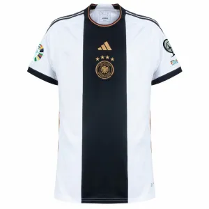 Le maillot de domicile de l'Allemagne pour l'Euro 2024 de l'UEFA - Blanc