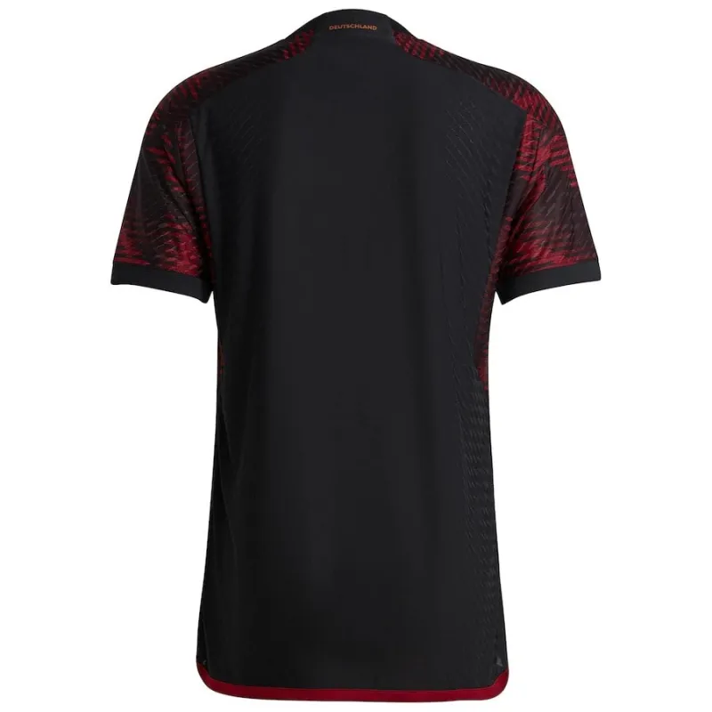 Germany's 2022 FIFA World Cup Away Player Version Jersey - Red and Black