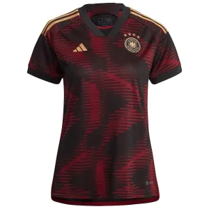 Le maillot de l'équipe féminine de l'Allemagne en déplacement pour la Coupe du monde FIFA 2022 - Rose et pourpre