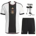 Germany 2022 World Cup Home Kids' Jersey Set - White