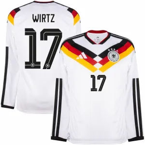 Deutschland WIRTZ 2026/27 Heimtrikot mit langen Ärmeln - Weiß