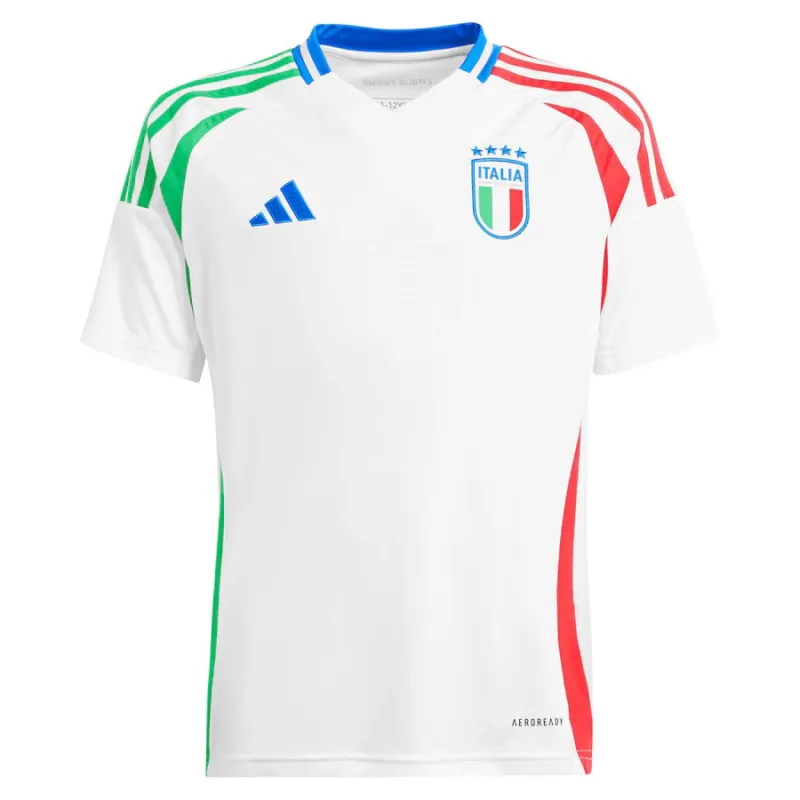 Italy's 2024/25 Away Kids' Jersey - White