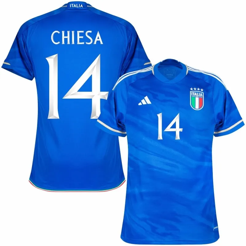 Chiesa's Italy 2023/24 Home Jersey - Blue
