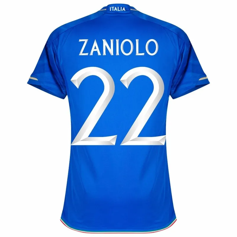 Zaniolo's Italy 2023/24 Home Jersey - Blue