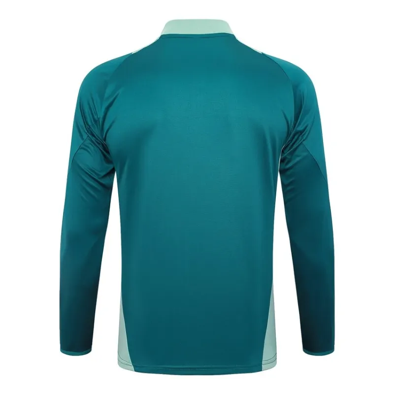 Tuta da sport a maniche lunghe + pantaloni d'Italia 2024/25 - verde