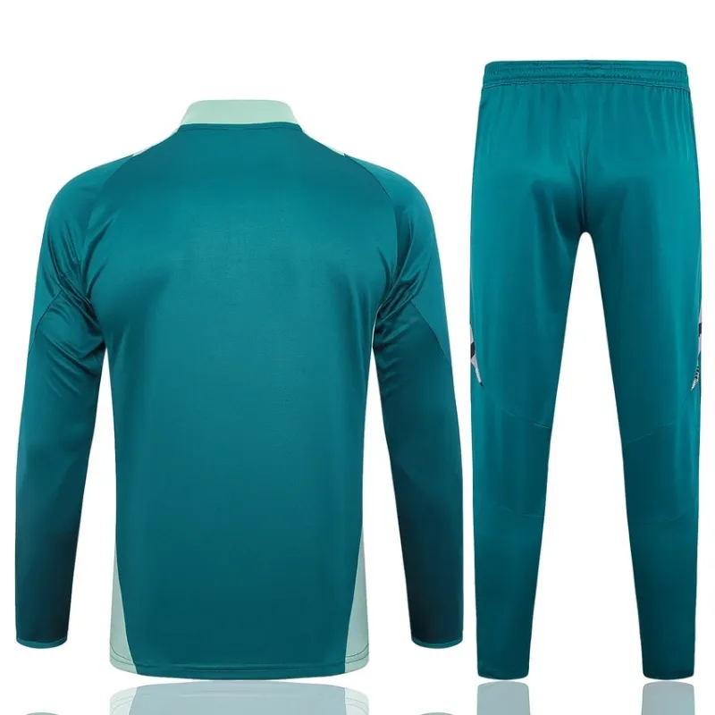 Tuta da sport a maniche lunghe + pantaloni d'Italia 2024/25 - verde