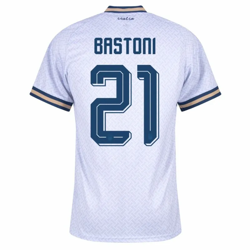 Maillot Extérieur Italie BASTONI 2026/27 Blanc