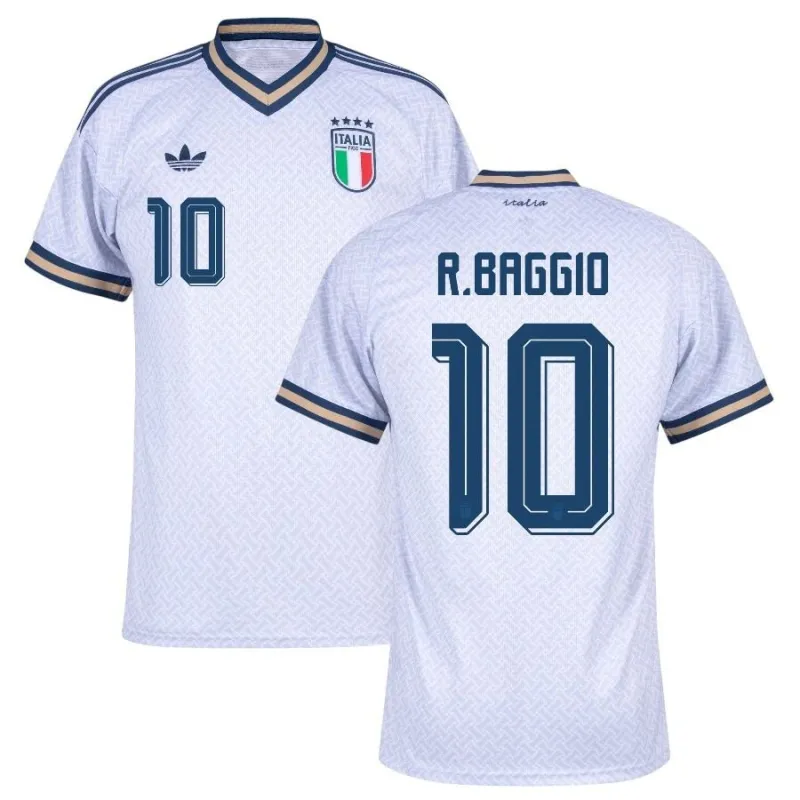 Italy R.BAGGIO 2026/27 Away Jersey White