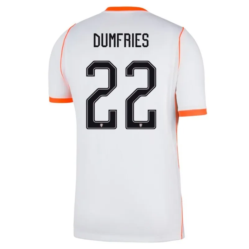 Netherlands DUMFRIES 2026/27 Away Kids Kit White