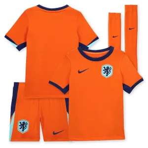 Heim-Kinder-Fußballtrikotsatz der Niederlande 2024/25 - orange