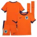 Conjunto de camiseta local para niños de los Países Bajos 2024/25 - naranja