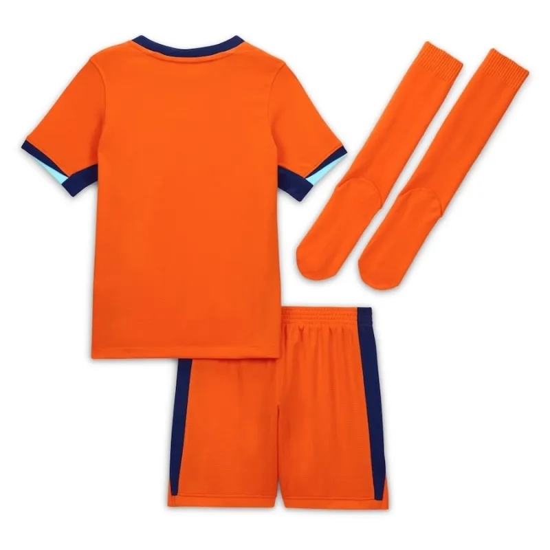 Conjunto de camiseta local para niños de los Países Bajos 2024/25 - naranja