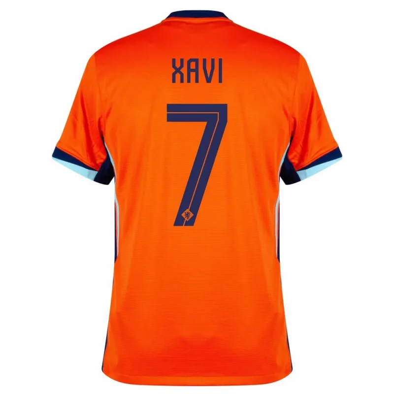 Xavi's Netherlands 2024/25 home football jersey - orange