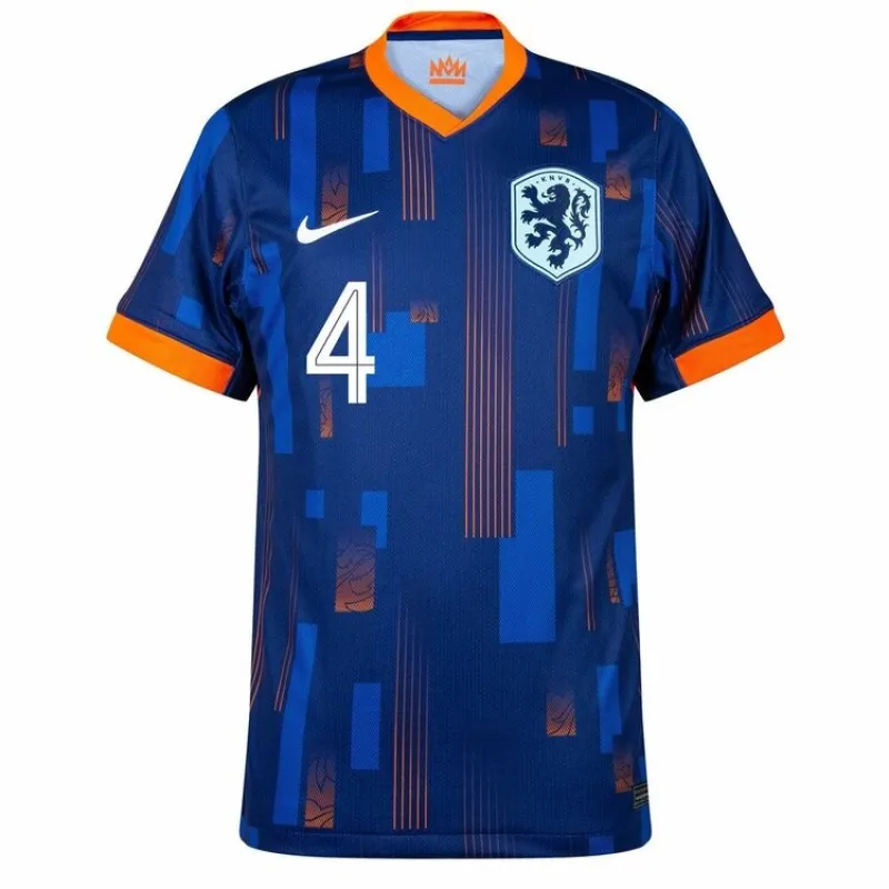 Virgil's Netherlands 2024/25 away football jersey - blue