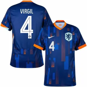 Virgils Auswärtstrikot der Niederlande 2024/25 - blau