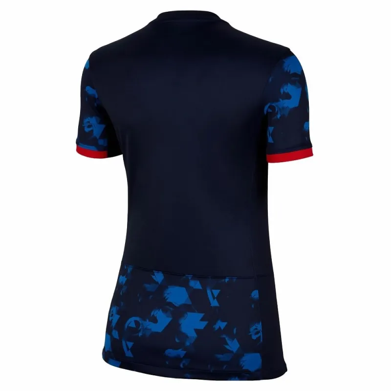 Netherlands' 2023/24 away women's football jersey - blue