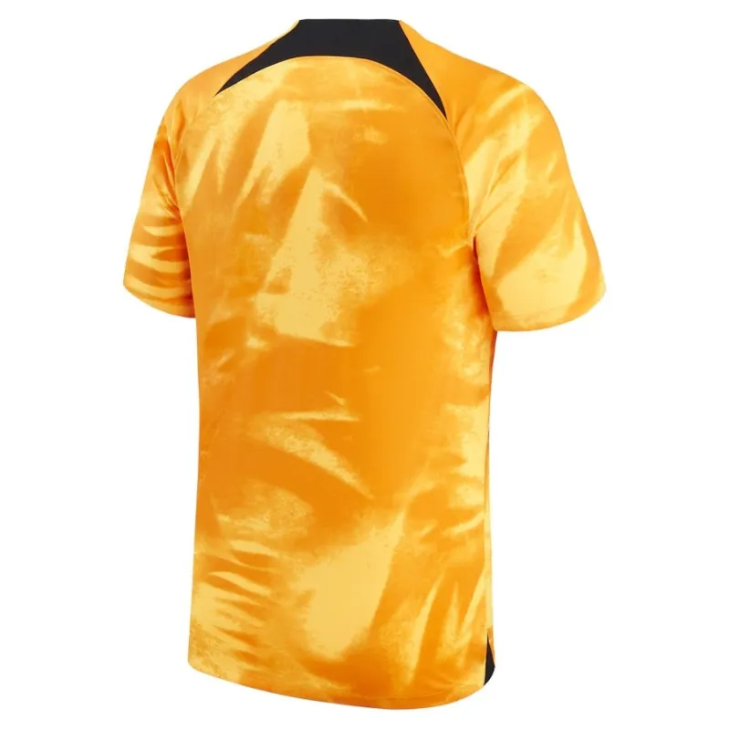 Netherlands' 2023/24 home kids' football kit - orange
