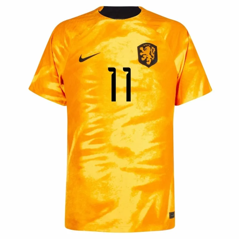 Berghuis' Netherlands 2022 FIFA World Cup home football jersey - orange