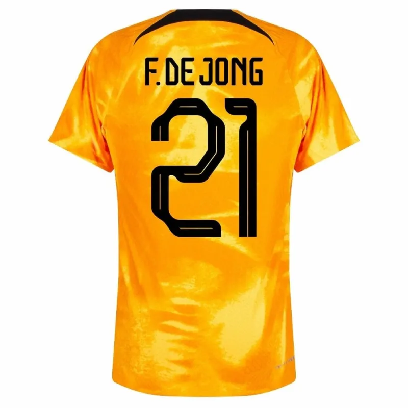 De Jongs Heimtrikot der Niederlande für die FIFA Weltmeisterschaft 2022 - orange