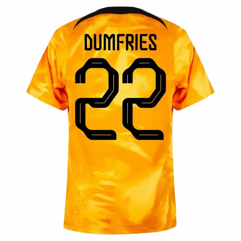 Dumfries' Heimtrikot der Niederlande für die FIFA Weltmeisterschaft 2022 - orange