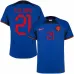 Frenkie de Jong's Netherlands 2022 FIFA World Cup away football jersey - blue