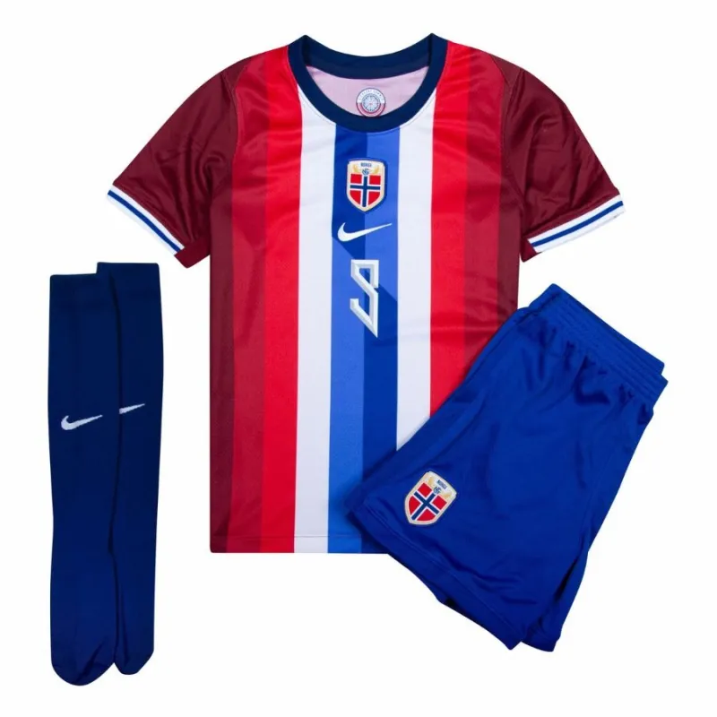 Haaland Ensemble de maillot domicile enfant de Norvège 2024/25 - Rouge