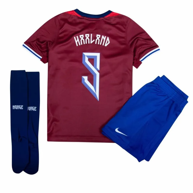 Haaland Ensemble de maillot domicile enfant de Norvège 2024/25 - Rouge
