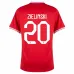 Le maillot extérieur de la Pologne pour la Coupe du monde 2022 de Zielinski - Rouge