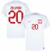 Zielinski's home jersey of Poland for the 2022 World Cup - White