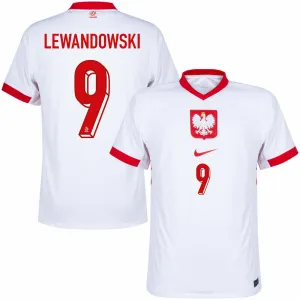 Poland LEWANDOWSKI 2024/25 Home Jersey - White