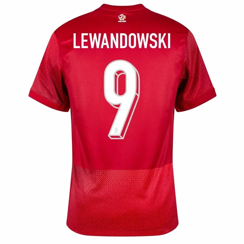 Polonia LEWANDOWSKI 2024/25 Maglia away - Rossa