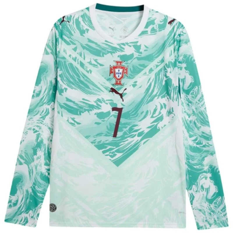 Portugal RONALDO 2026/27 Away Long Sleeve Jersey Green