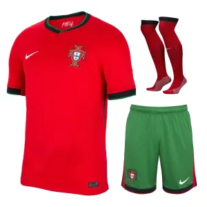 Conjunto de camisetas locales para niños de Portugal 2024/25 - Roja