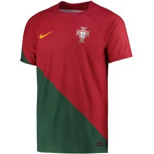 Camiseta de la versión de jugador de la camiseta local de la Copa del Mundo FIFA 2022 de Portugal - Rojo y Verde