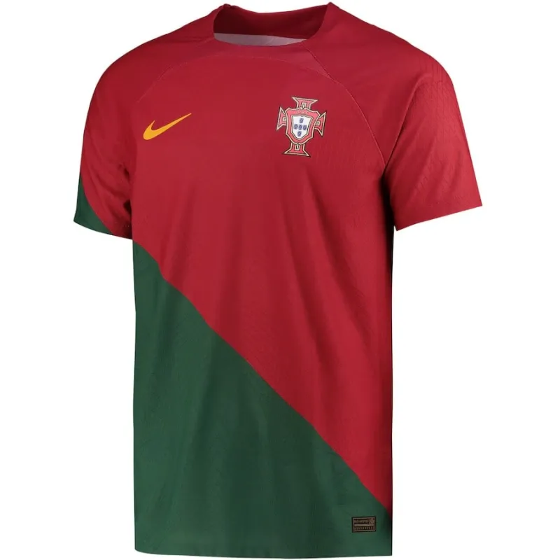 Portugal's 2022 FIFA World Cup Home Player Version Jersey - Red and Green