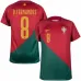 Bruno Fernandes' Portugal 2022 FIFA World Cup Home Jersey - Red and Green