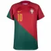 La camiseta de casa de la Copa del Mundo FIFA 2022 de Portugal de Bernardo - Rojo y Verde