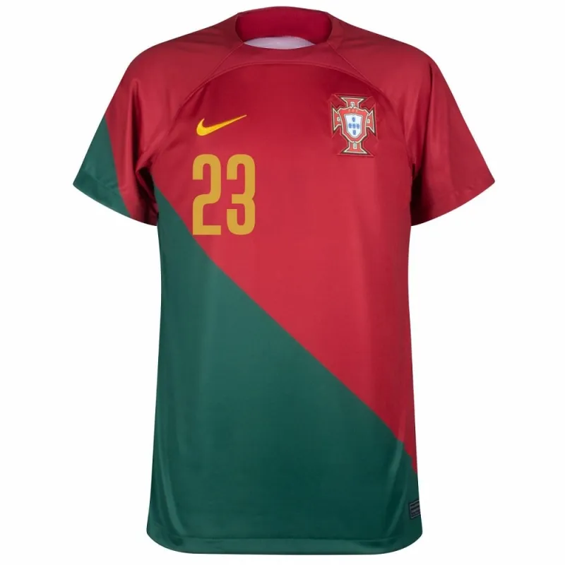 João Félix's Portugal 2022 FIFA World Cup Home Jersey - Red and Green