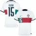 La camiseta de partido fuera de la Copa del Mundo FIFA 2022 de Portugal de Rafael Leão - Blanca