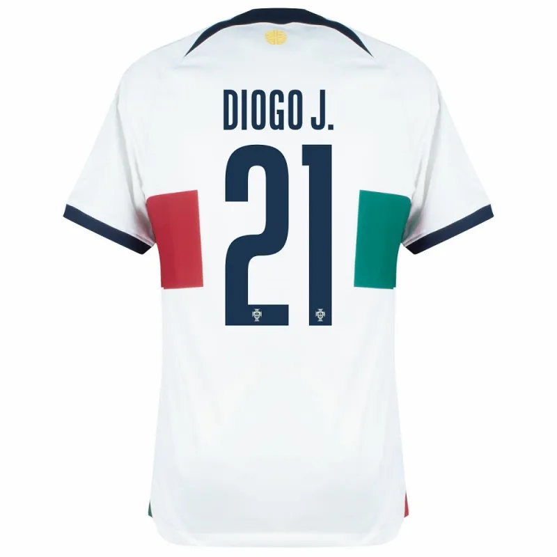 Portugal 2022 World Cup Away Football Jersey - Diogo Jota