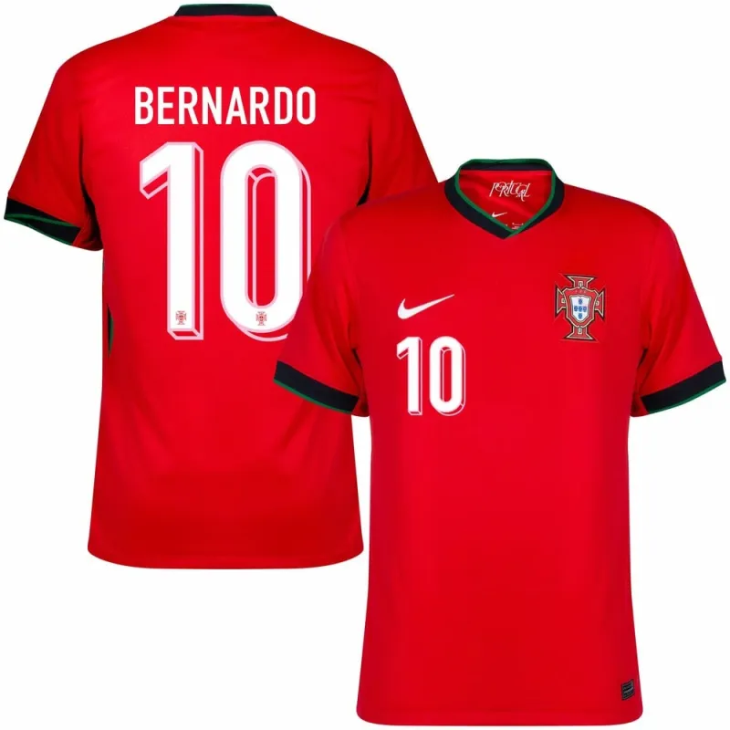 Bernardo. Maglia di casa della Portogallo 2024/25 - Rosso