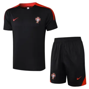 Traje de entrenamiento + pantalones cortos de Portugal 2024/25 - negro
