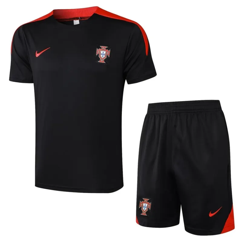 Costume di allenamento + shorts del Portogallo 2024/25 - nero