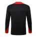 Ropa de deporte de manga larga + pantalones de Portugal 2024/25 - negro