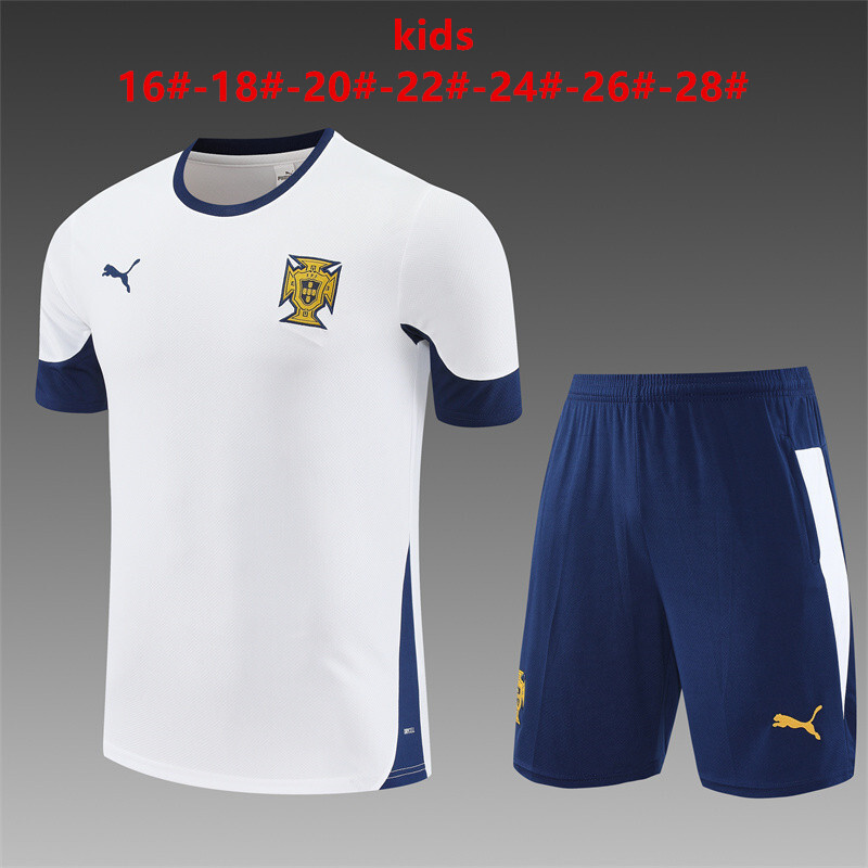 Portugal 2025/26 Conjunto de Entrenamiento Infantil blanco